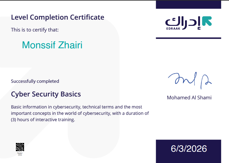 Certificate 1